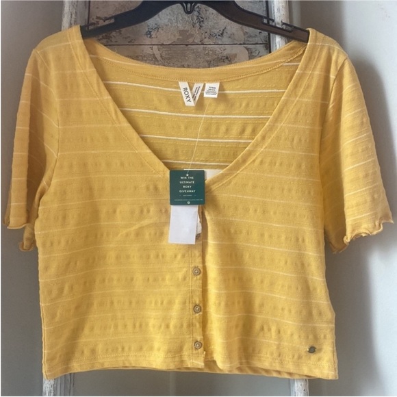 Roxy Uncomplicated Mind Button Up Top - Picture 3 of 5